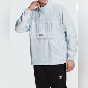Adidas Men's Sky Blue Windbreaker